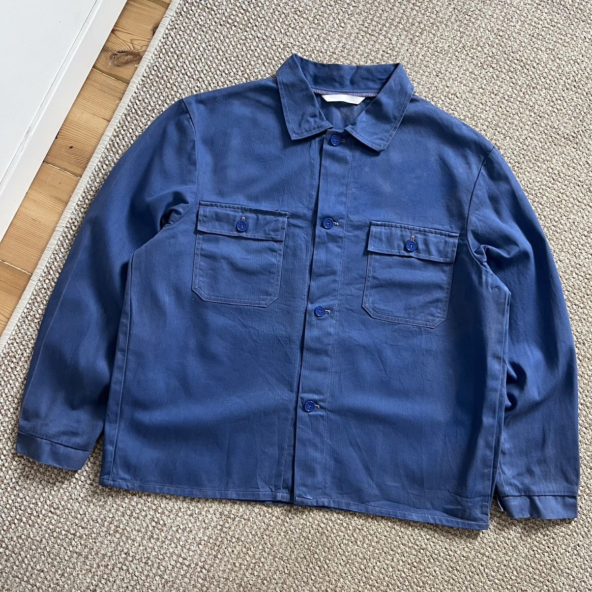 Vintage French faded works jacket Size US L / EU 52-54 / 3 - 1 Thumbnail