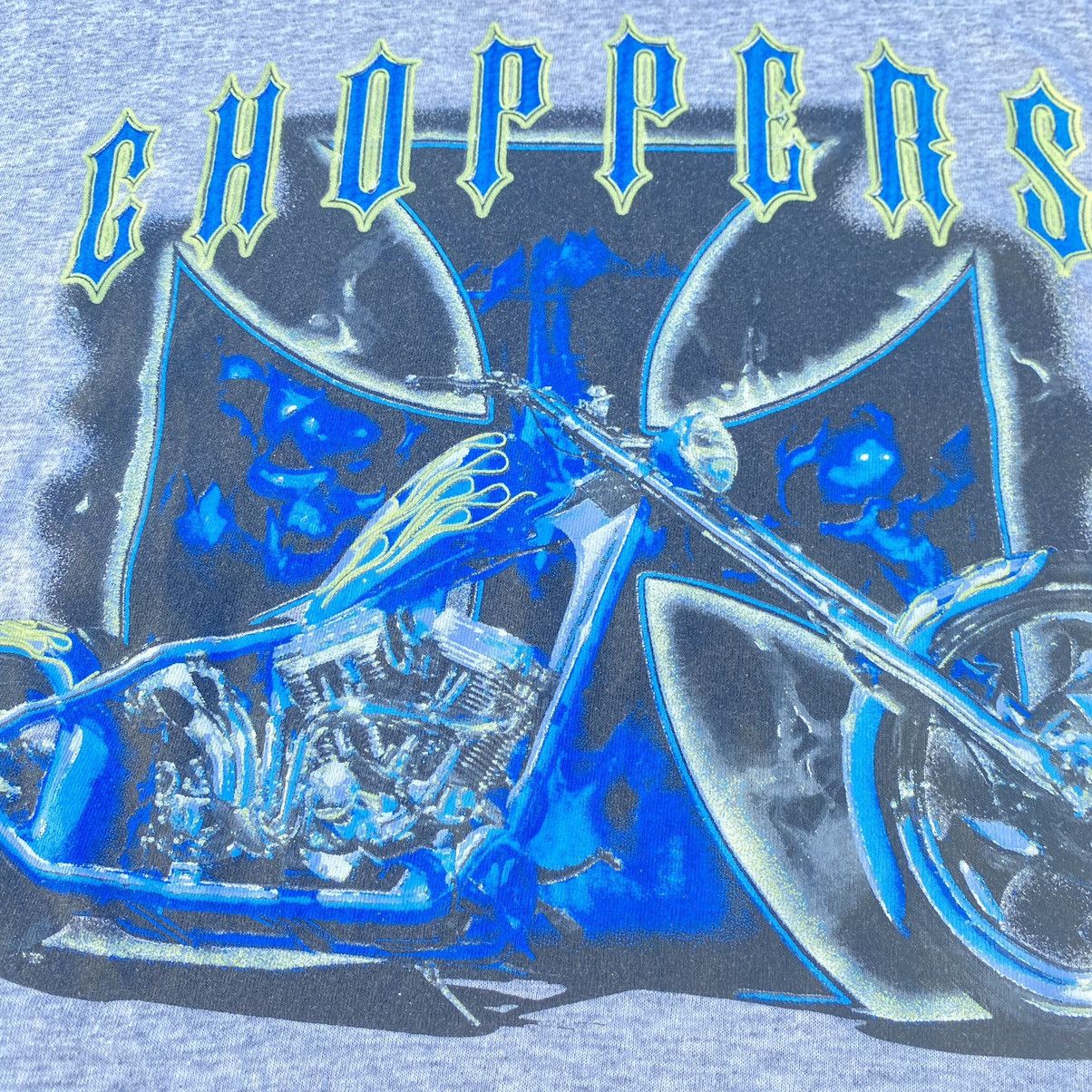 West Coast Choppers Vintage 90s Choppers Flame Sleeveless ERD GRUNGE BIKER TEE Size US XXL / EU 58 / 5 - 4 Thumbnail