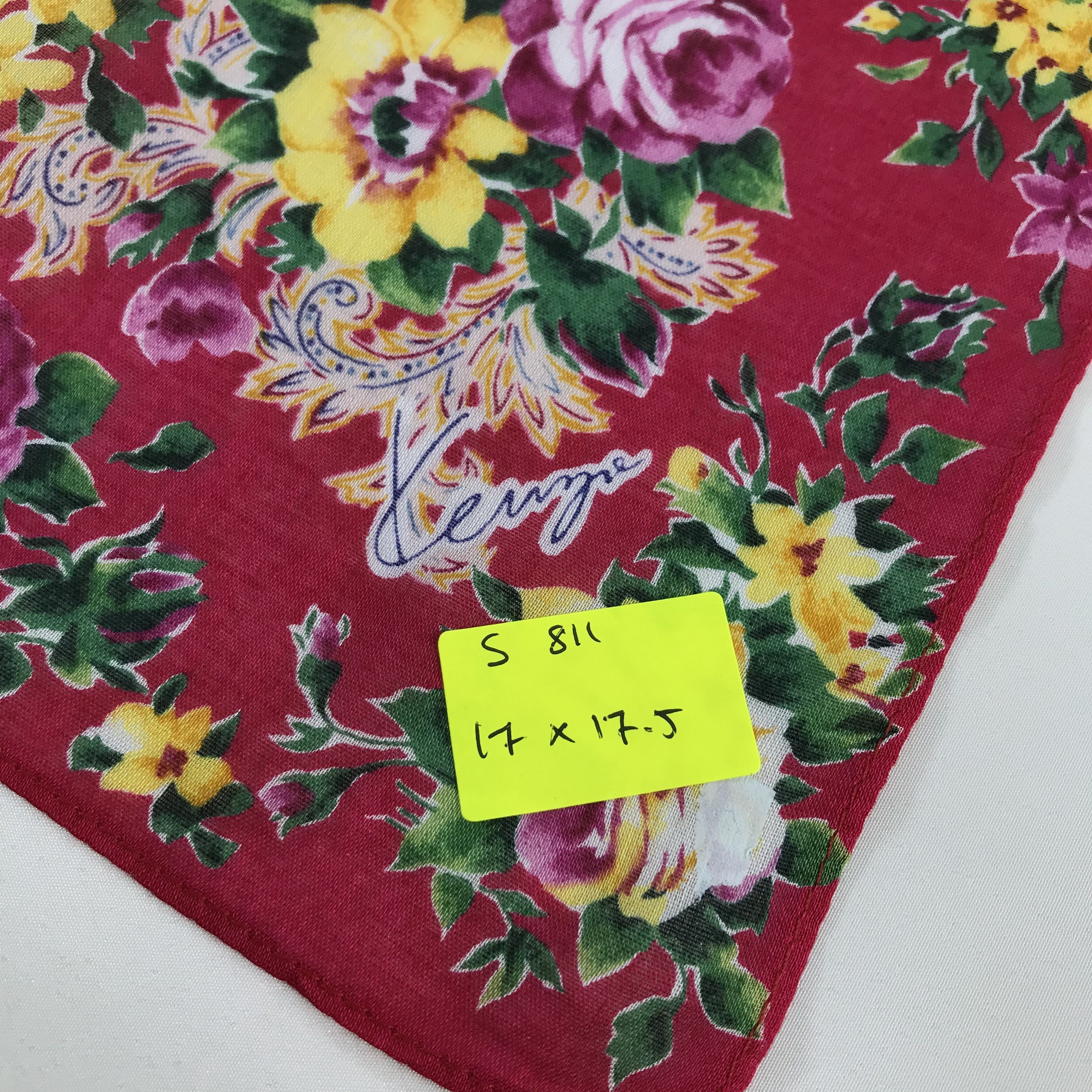 Kenzo × Vintage Kenzo Bandana / Handkerchief / Neckerchief - S811 Size ONE SIZE - 5 Thumbnail