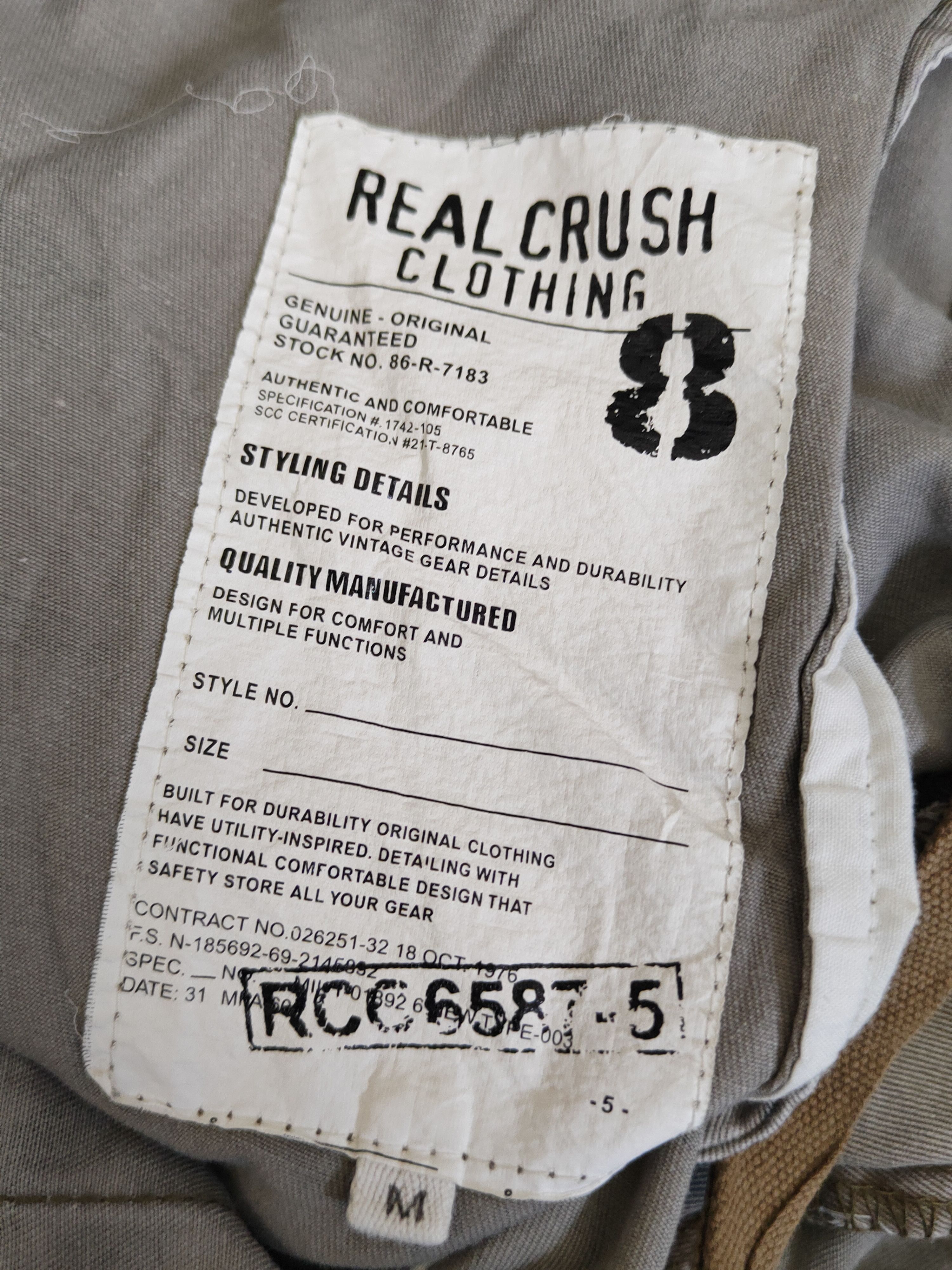 Japanese Brand Real Crush Clothing Camo Multipocket Cargo Pants #W1889 Size US 30 / EU 46 - 14 Thumbnail