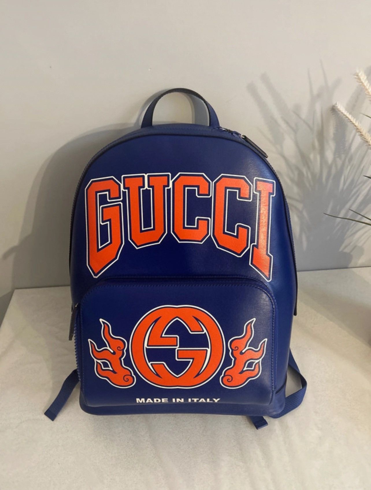 Gucci Gucci Leather Backpack Size ONE SIZE - 1 Thumbnail