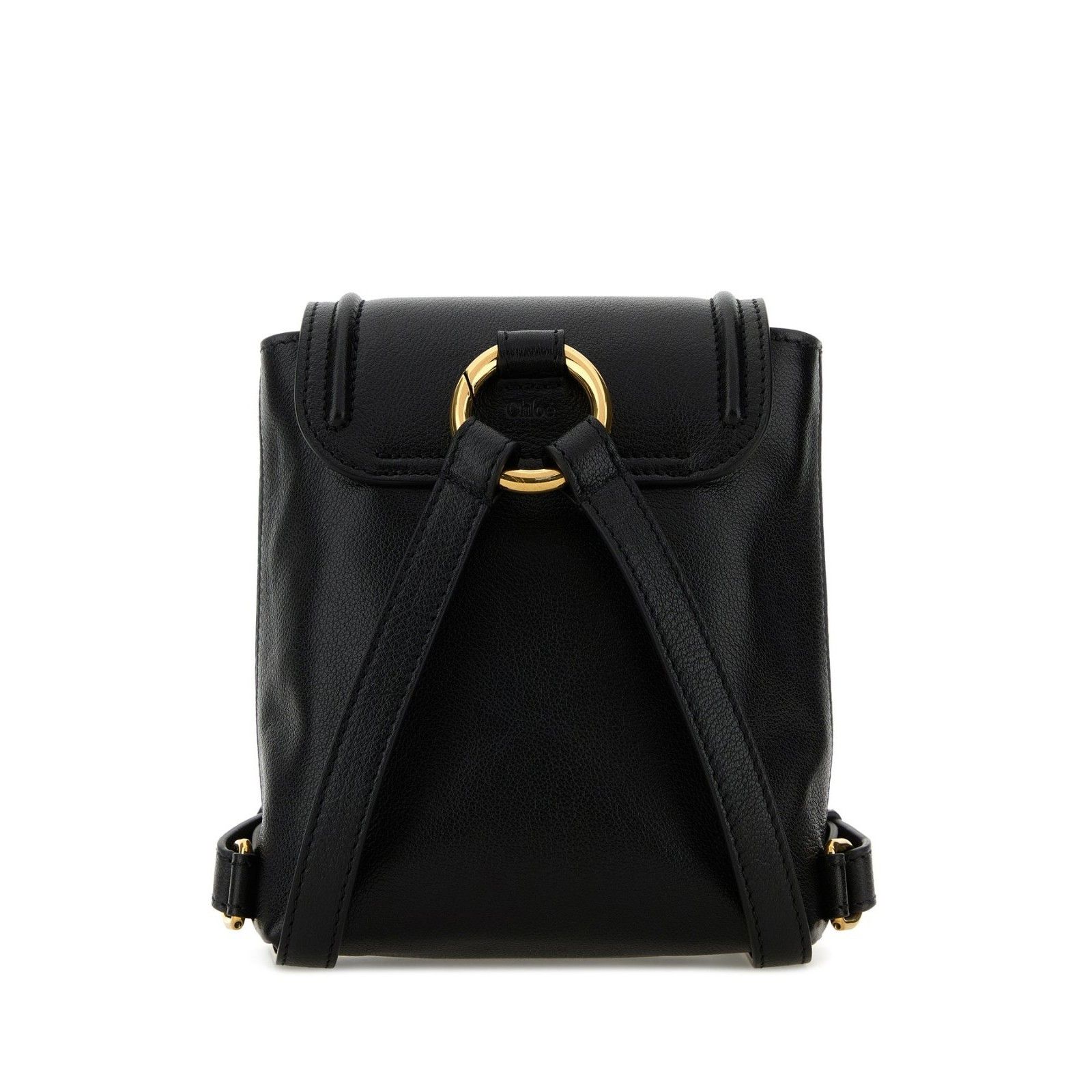 Chloe Chloe Horse Medal Black Leather Backpack New & Authentic Size ONE SIZE - 3 Thumbnail
