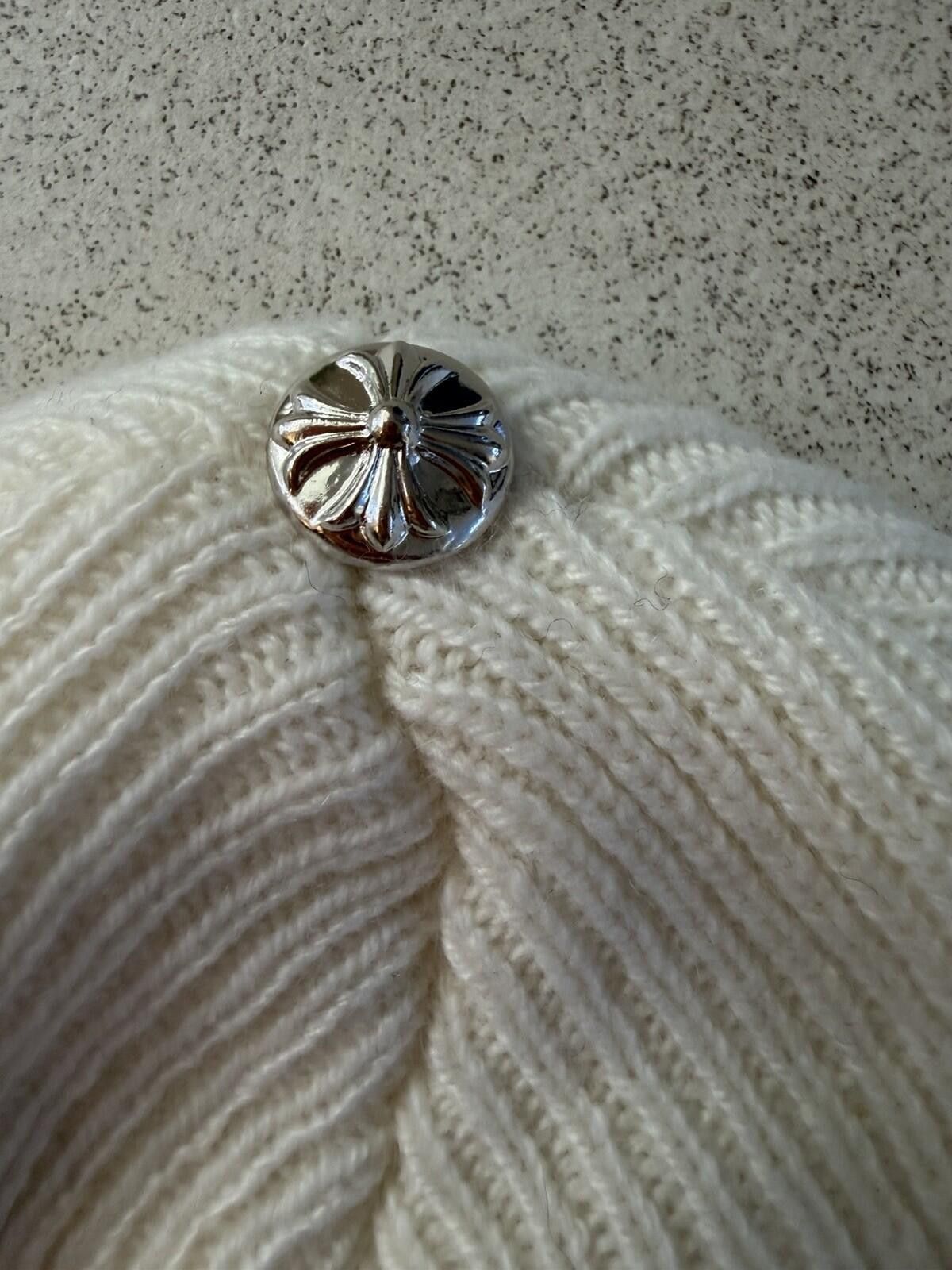 Chrome Hearts Chrome Hearts Big Daddy Cashmere Beanie OS New Size ONE SIZE - 3 Thumbnail