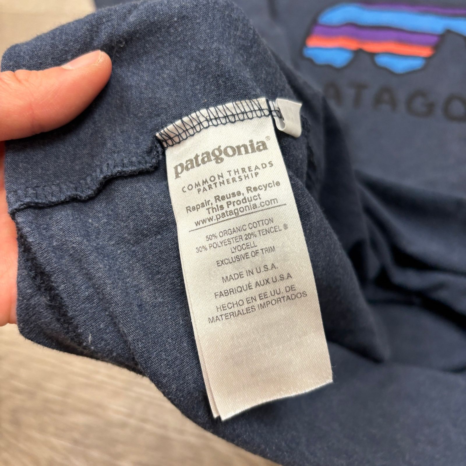 Patagonia Patagonia Slim Fit Mountain Logo Short Sleeve Shirt Men's M Size US M / EU 48-50 / 2 - 7 Thumbnail