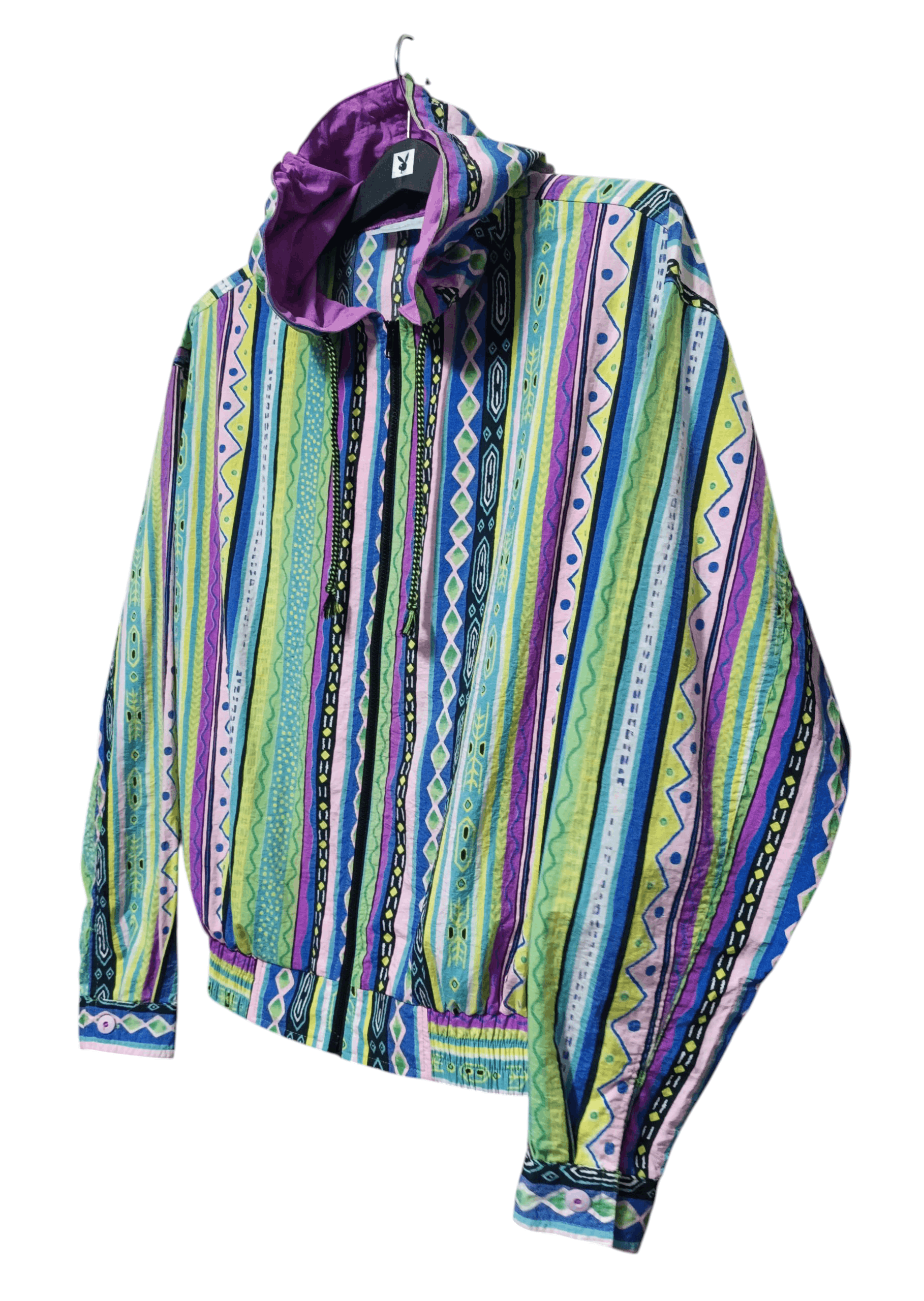 O'Neill Coogi inspired multi-colored nylon hoodie 90s Size US M / EU 48-50 / 2 - 3 Thumbnail