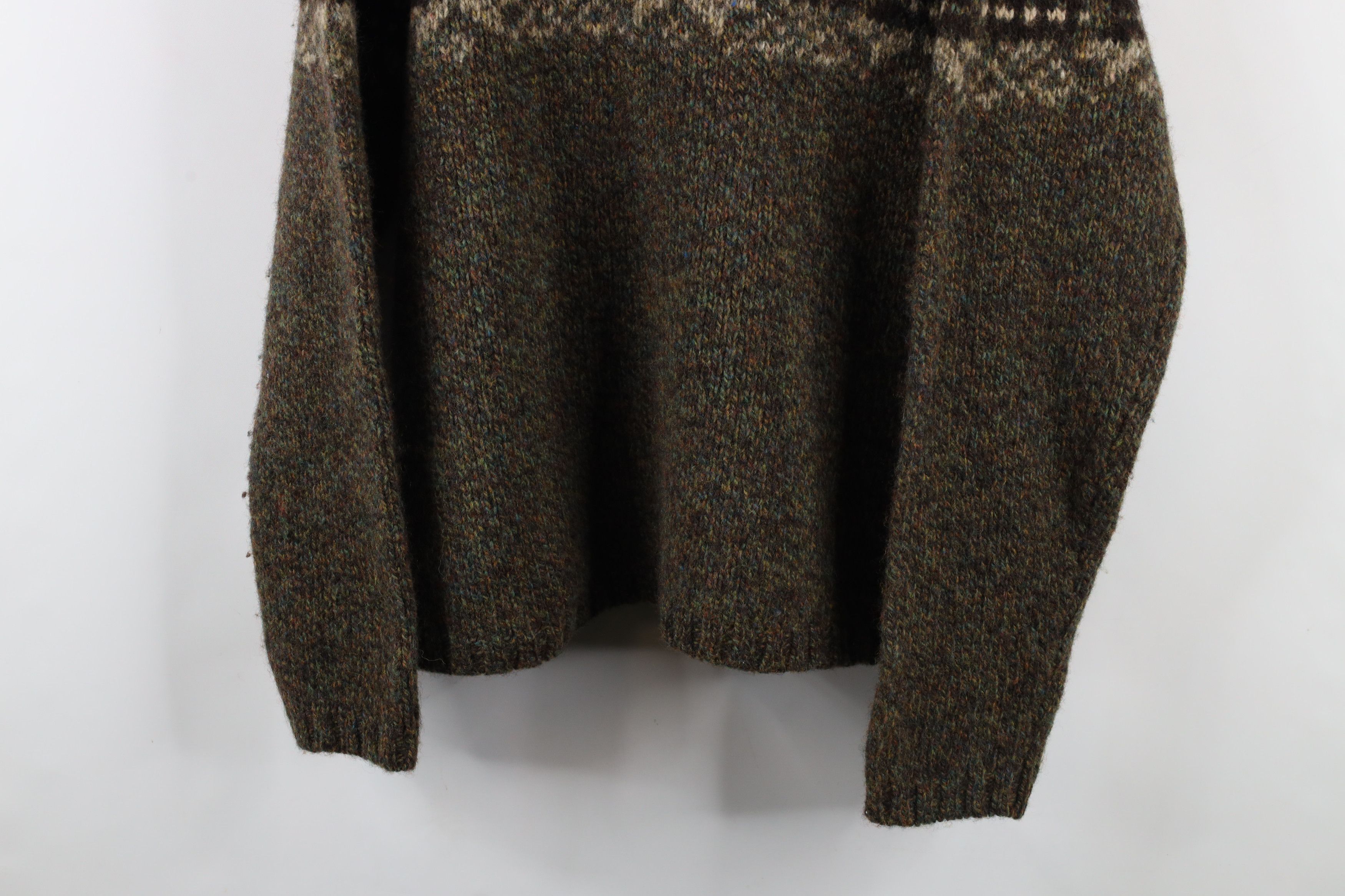 American Eagle Outfitters × Vintage Vintage 90s American Eagle Outfitters Fair Isle Wool Sweater Size US L / EU 52-54 / 3 - 3 Thumbnail