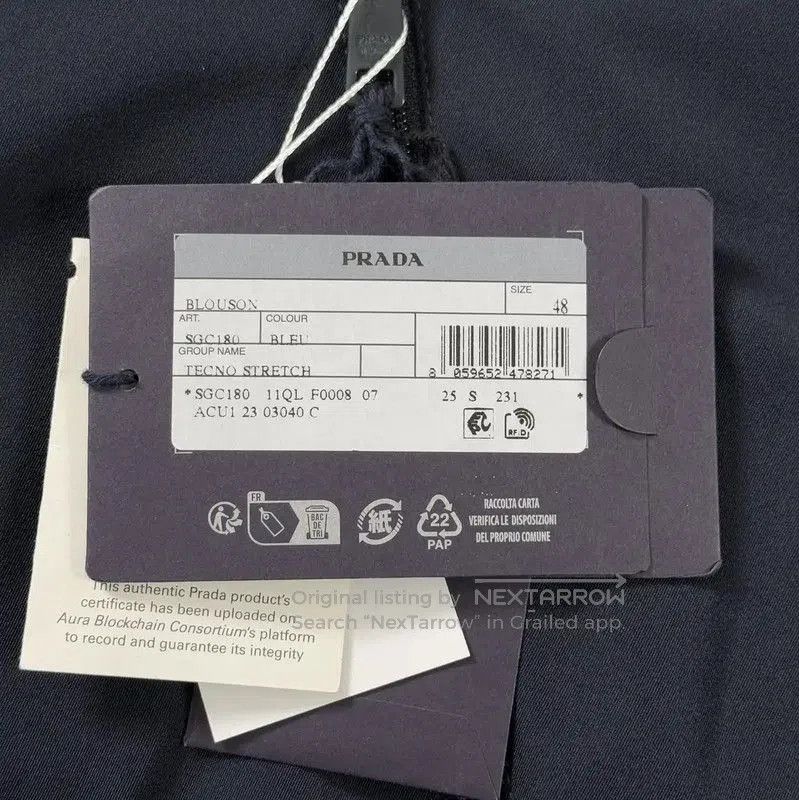 Prada Prada M Size Dark Blue Men’s Jacket. Size US M / EU 48-50 / 2 - 5 Thumbnail
