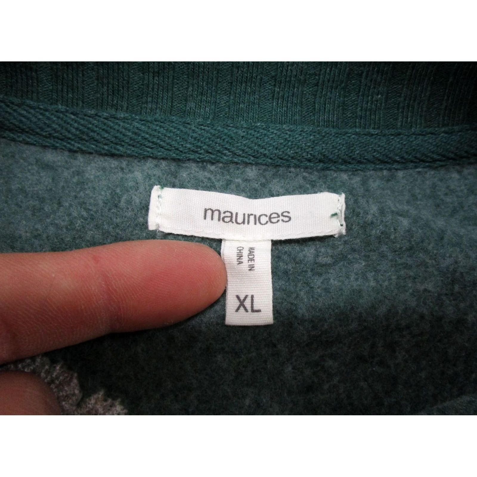 Vintage Maurices Womens Embroidered Pine Tree Holiday Christmas Sweatshirt XL Green Size XL / US 12-14 / IT 48-50 - 2 Thumbnail