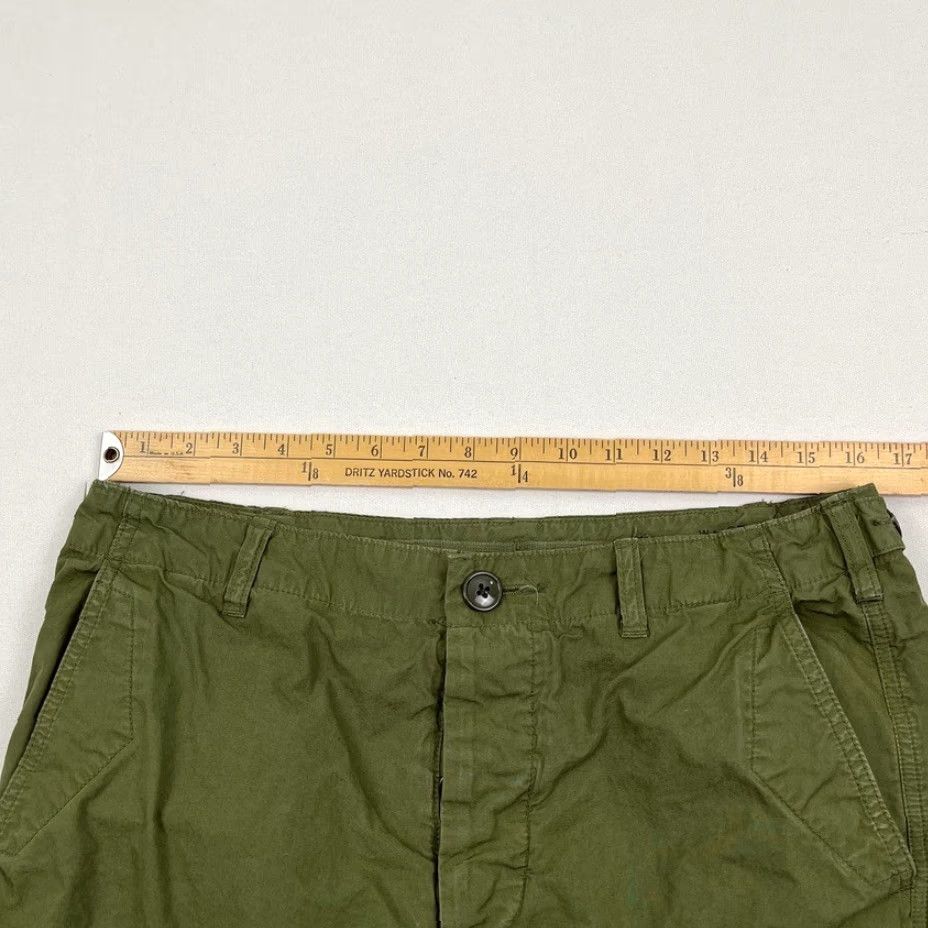 J.Crew J Crew Cargo Pants Mens 32 x 33 Slim Garment Dyed Green Military Utility A1402 Pants Size US 32 / EU 48 - 5 Thumbnail