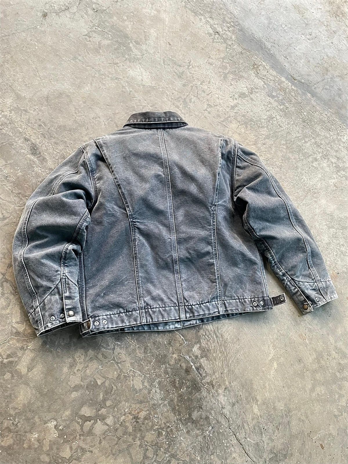 Carhartt VINTAGE FADED PETROL GREY CARHARTT DETROIT JACKET WJ097-PTL Size US XL / EU 56 / 4 - 5 Thumbnail