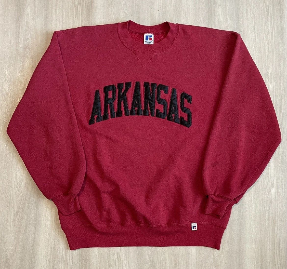 Russell Athletic Vintage University Of Arkansas Russell Crewneck USA XL Size US XL / EU 56 / 4 - 1 Thumbnail
