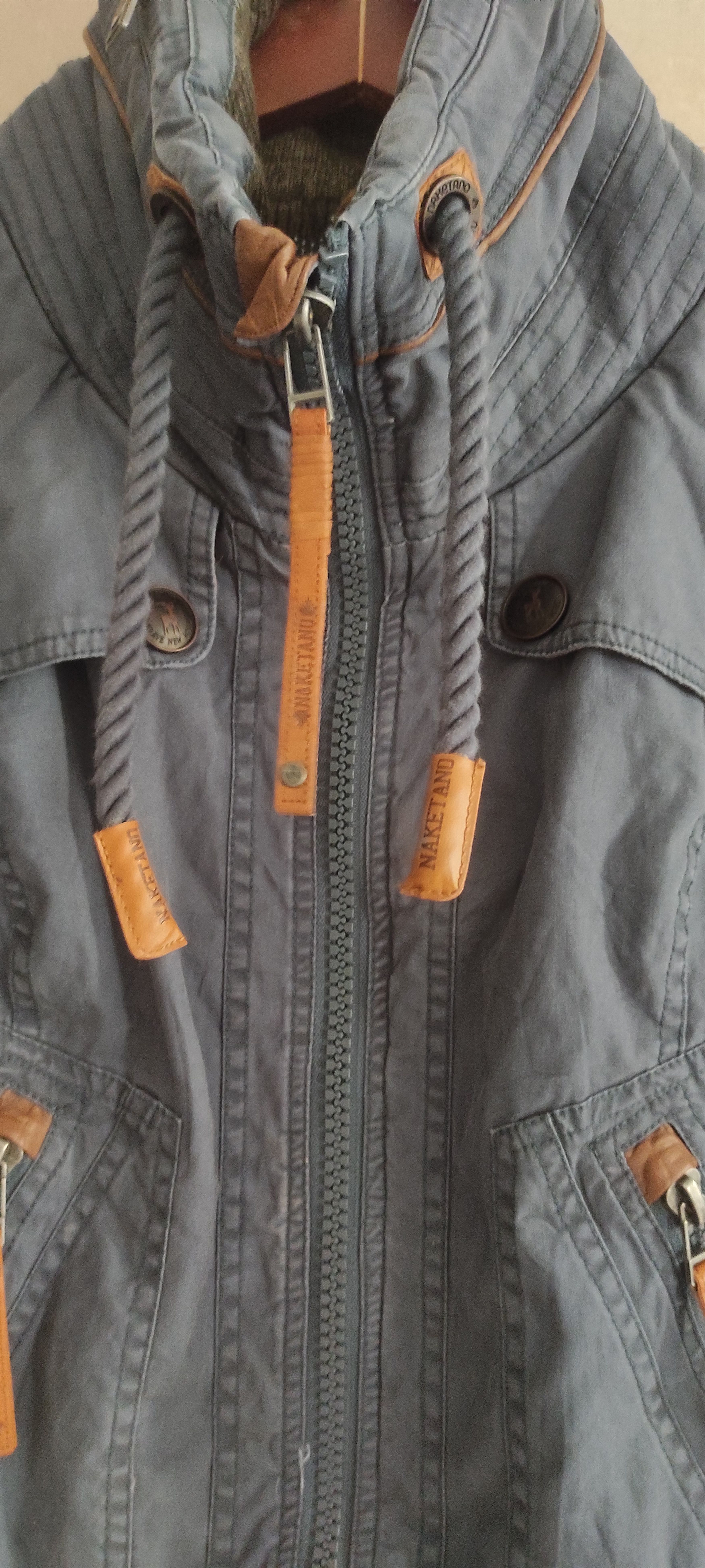 Naketano Naketano Women's Jacket Windbreaker Zip Top Blue color Size S / US 4 / IT 40 - 11 Thumbnail