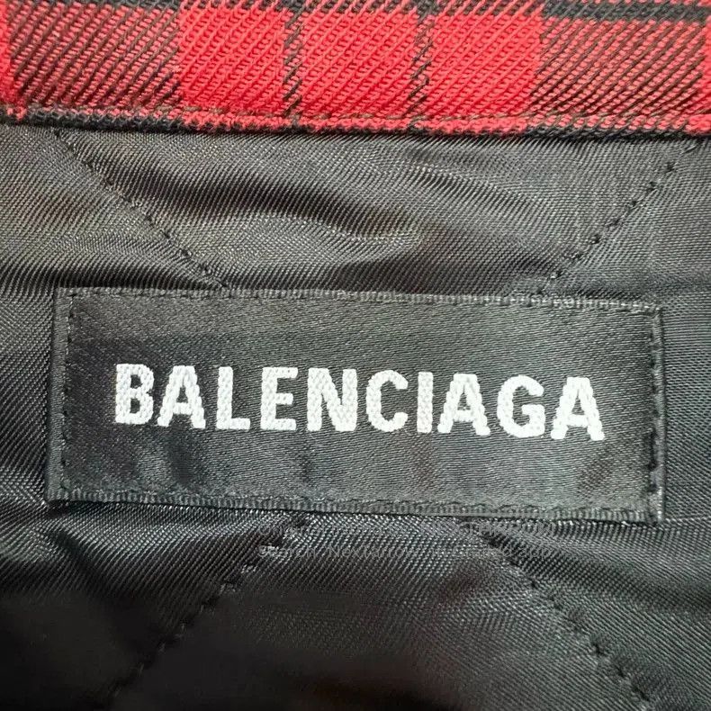 Balenciaga Balenciaga Red Black Plaid Cotton Coat. Size US L / EU 52-54 / 3 - 6 Thumbnail