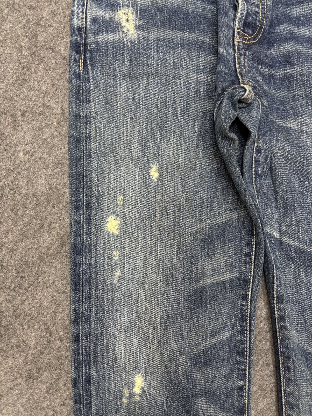 Japanese Brand 💥Insane💥GOA Japan Rare Sick Distressed Selvedge Denim F671 Size US 29 - 7 Thumbnail