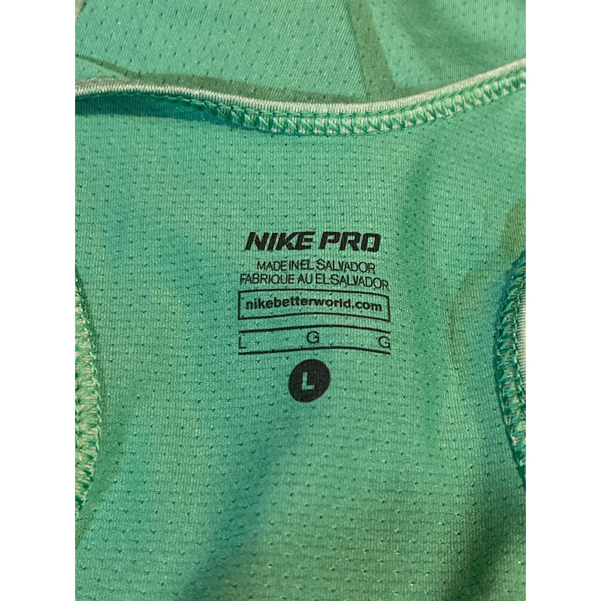 Nike Nike Pro Womens Green Racerback Tank Top Size L Size L / US 10 / IT 46 - 7 Thumbnail