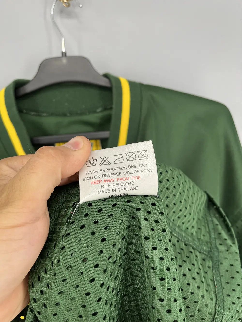 NFL × Vintage 1991's GREEN BAY PACKERS CAMPRI TEAMLINE JERSEY L Size US L / EU 52-54 / 3 - 9 Thumbnail