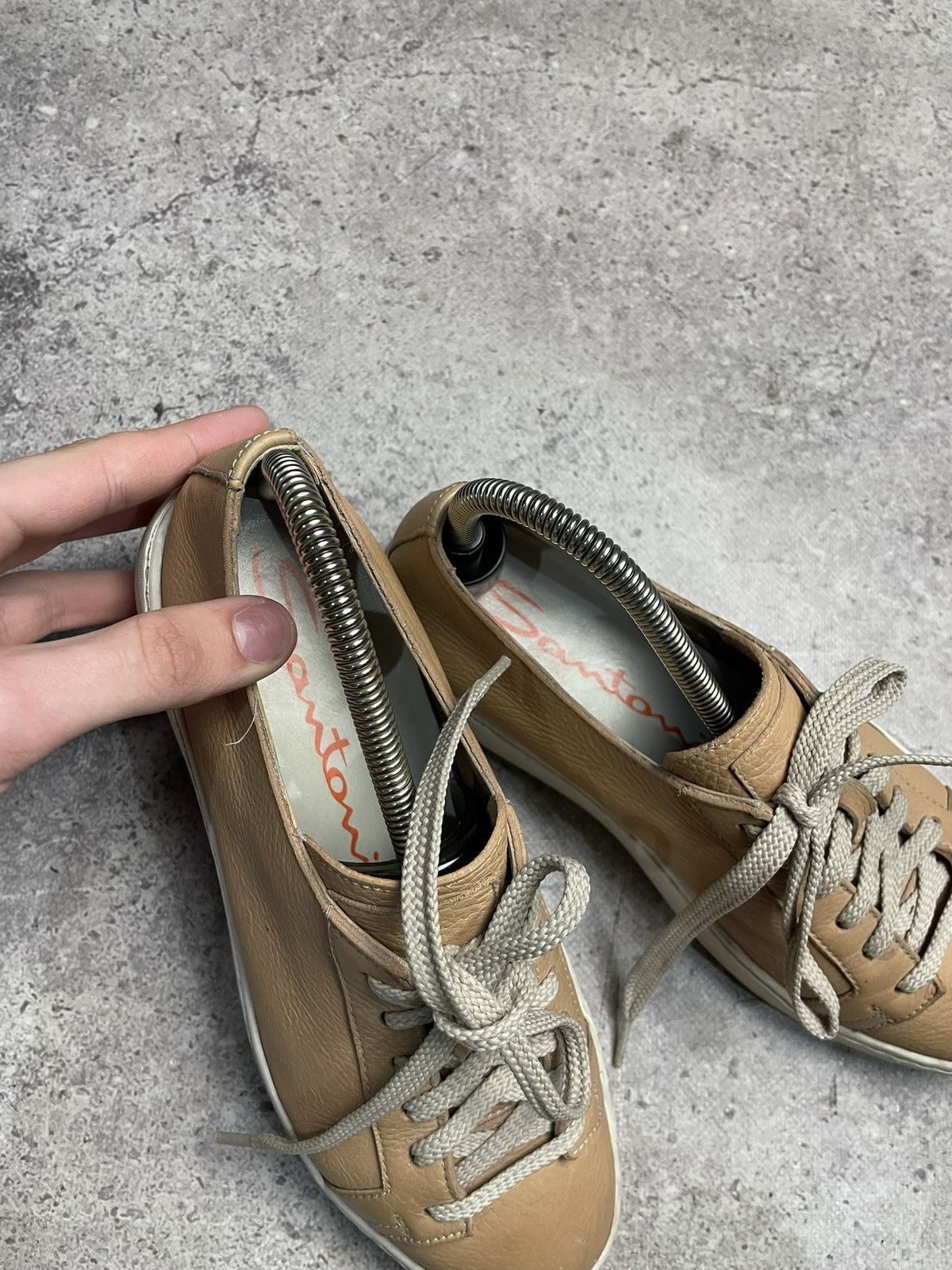 Santoni Santoni Leather Low Top shoes size EU37 Size US 7 / IT 37 - 10 Thumbnail