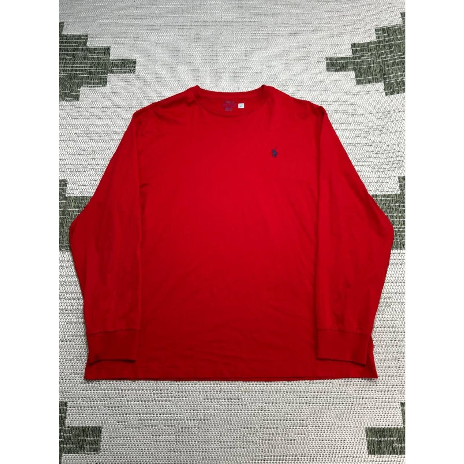 Polo Ralph Lauren Polo Ralph Lauren T Shirt Men XL Red Cotton Classic Fit Pony Rib Knit Athleisure Size US XL / EU 56 / 4 - 2 Thumbnail