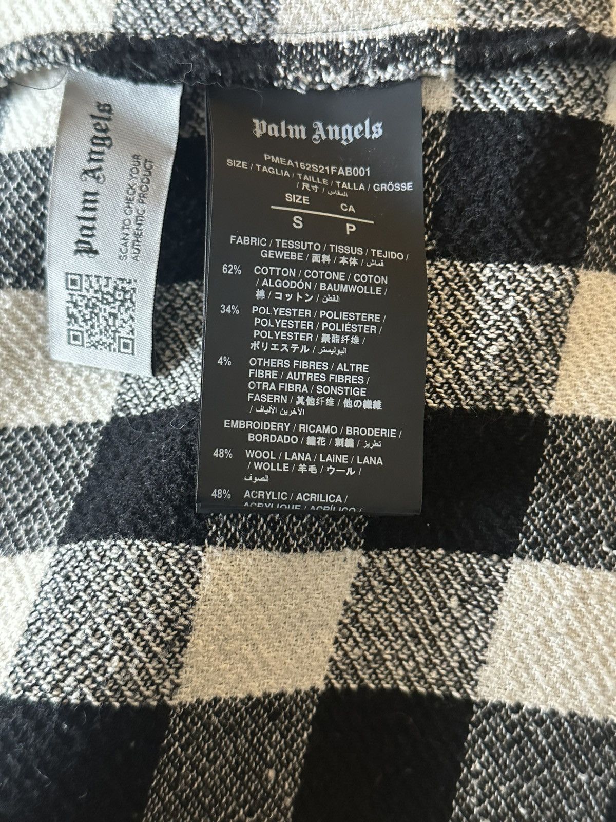 Palm Angels Palm Angels wool shirt Size US S / EU 44-46 / 1 - 8 Thumbnail