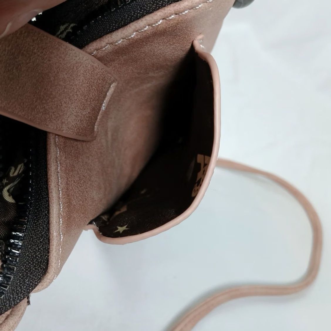 Vintage American Bling Western Crossbody Bag Taupe Faux Leather Studded Cell Phone Purse Small Women's Crossbody Size ONE SIZE - 5 Thumbnail