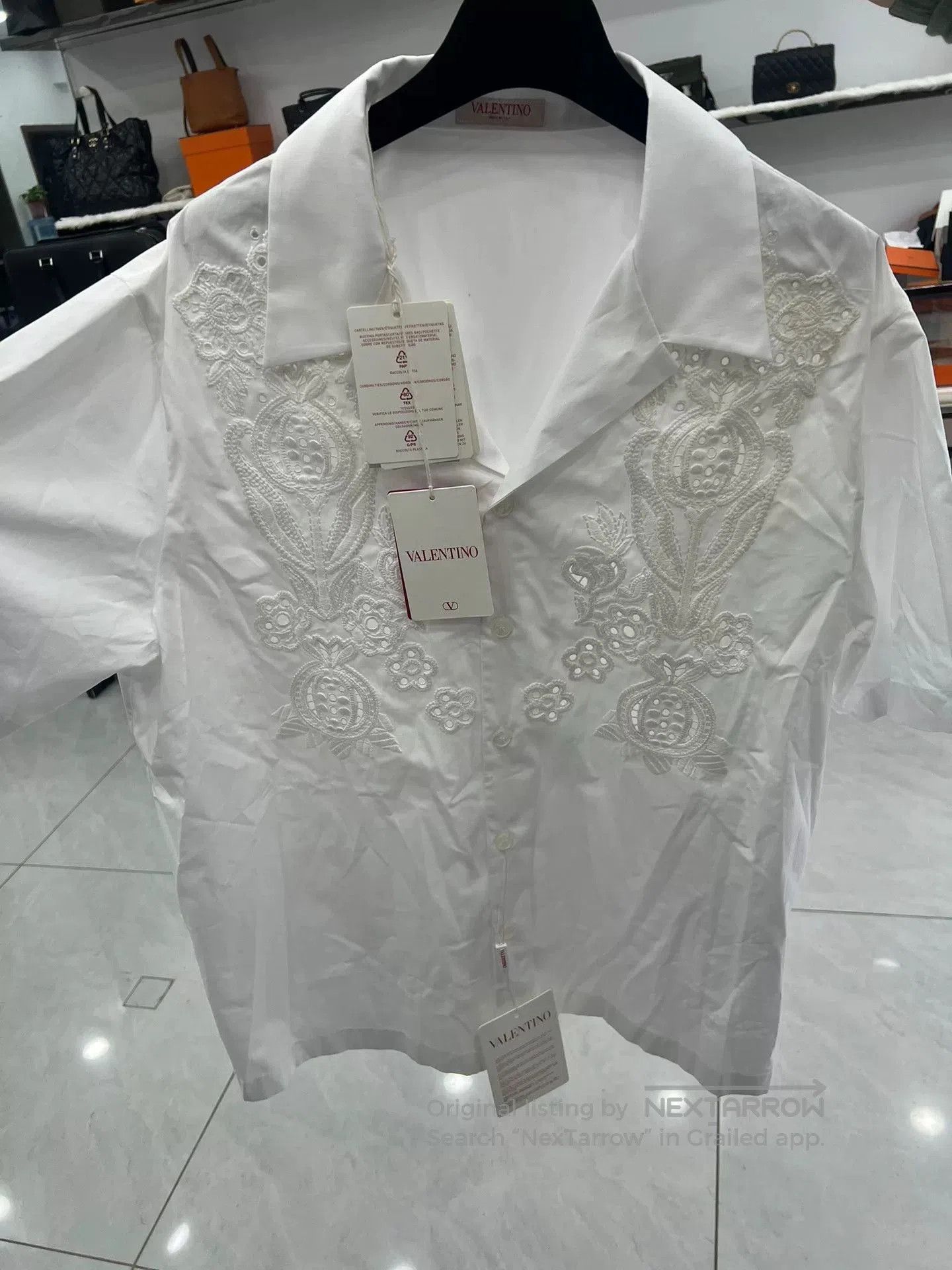 Valentino Valentino Men's Embroidered Shirt Jacket. Size US L / EU 52-54 / 3 - 1 Thumbnail