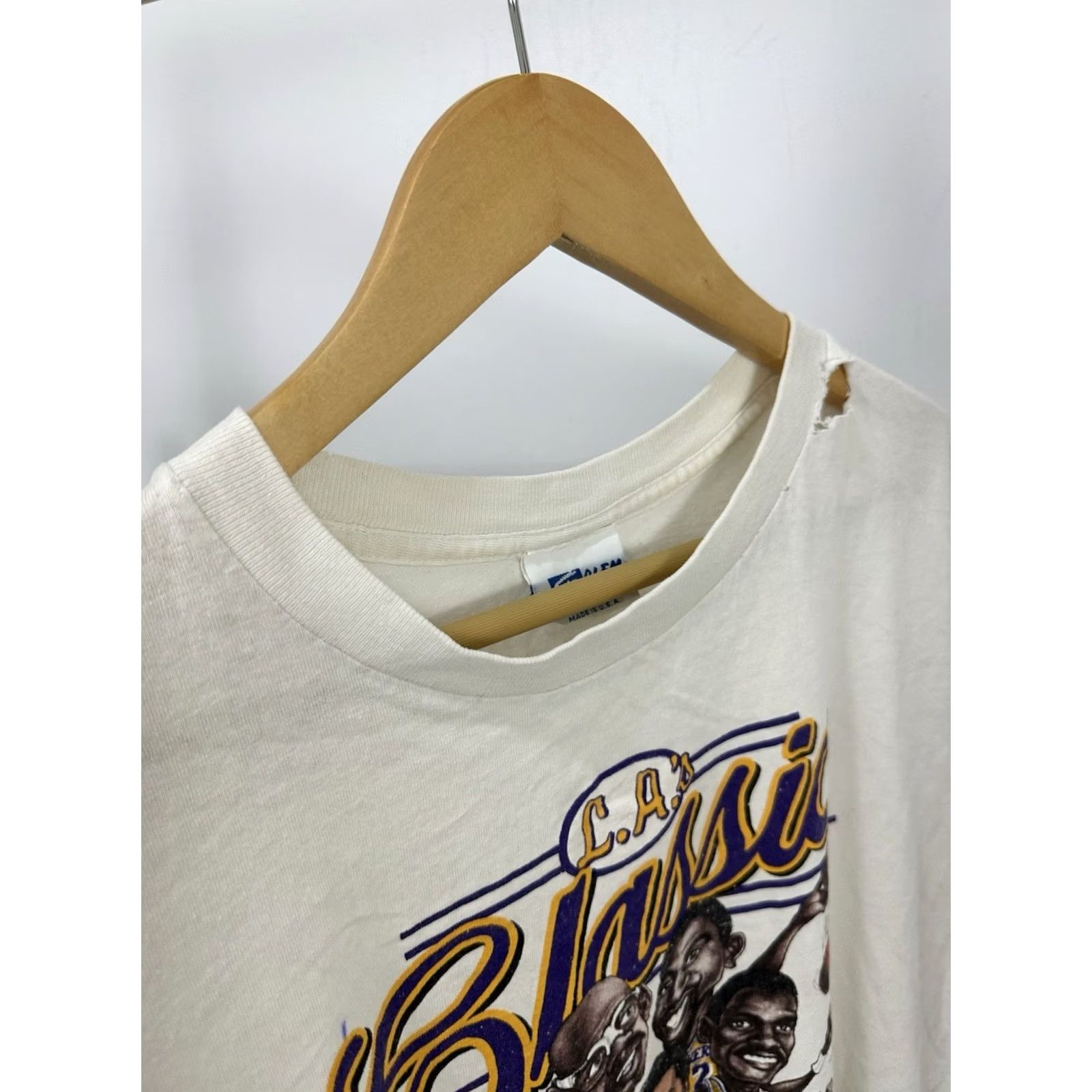 NBA VTG LA Classic 6 Pack Lakers T-Shirt L White Nike? Size US L / EU 52-54 / 3 - 6 Thumbnail