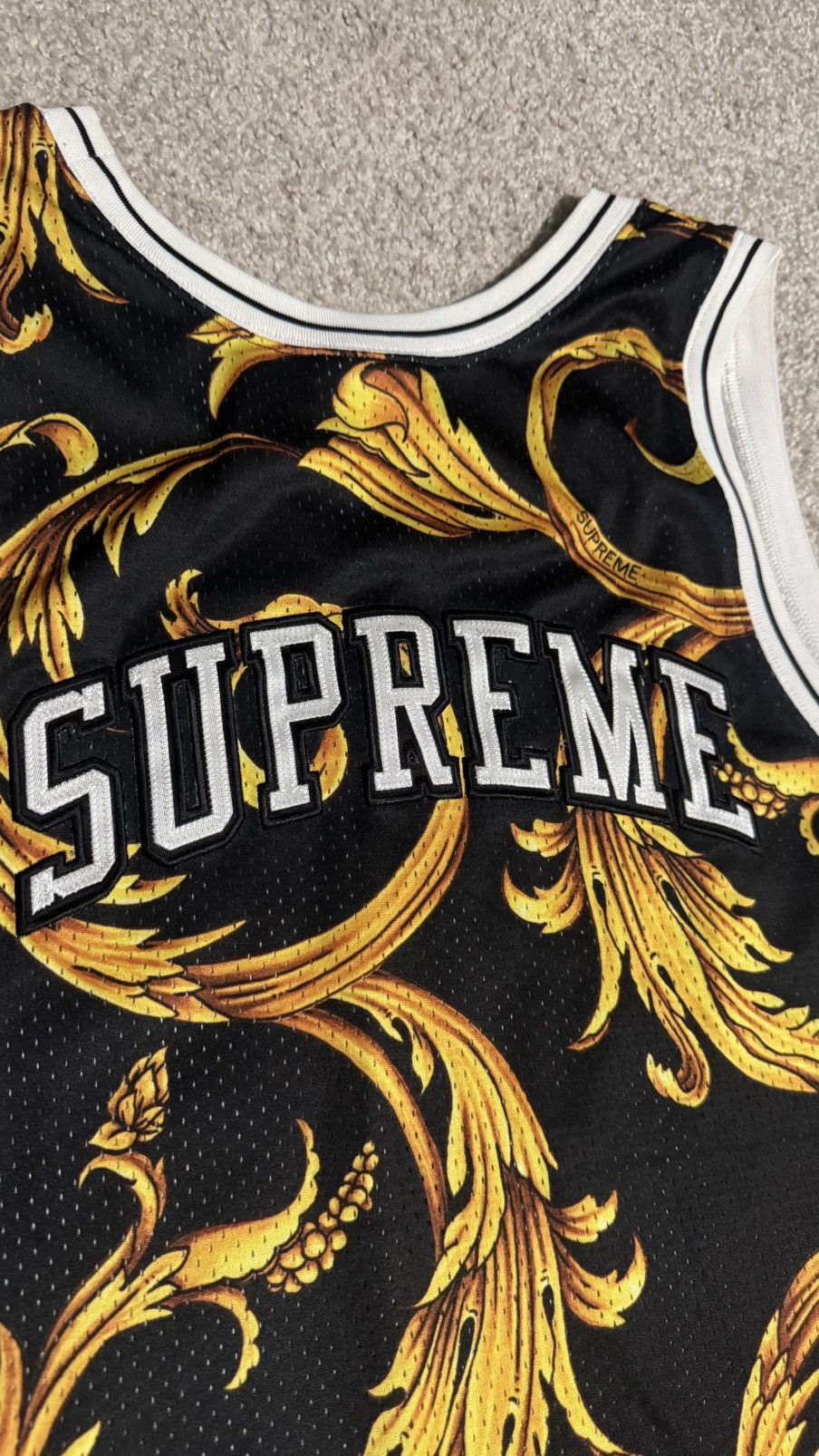 SS14 Supreme Nike Basketball Jersey Black L