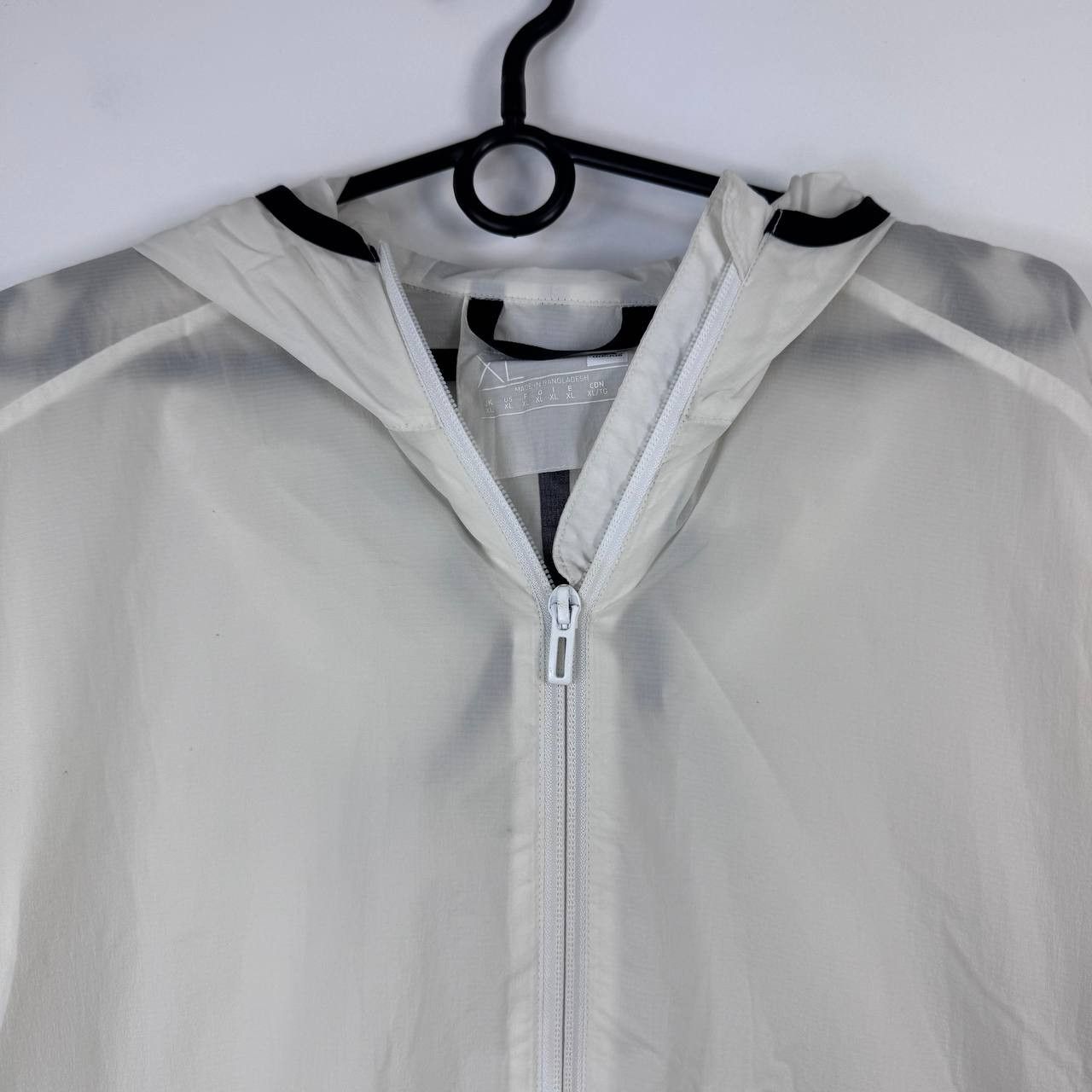 Adidas Adidas Lightweight Windbreaker Jacket Mens White Full Zip XL Size US XL / EU 56 / 4 - 2 Thumbnail