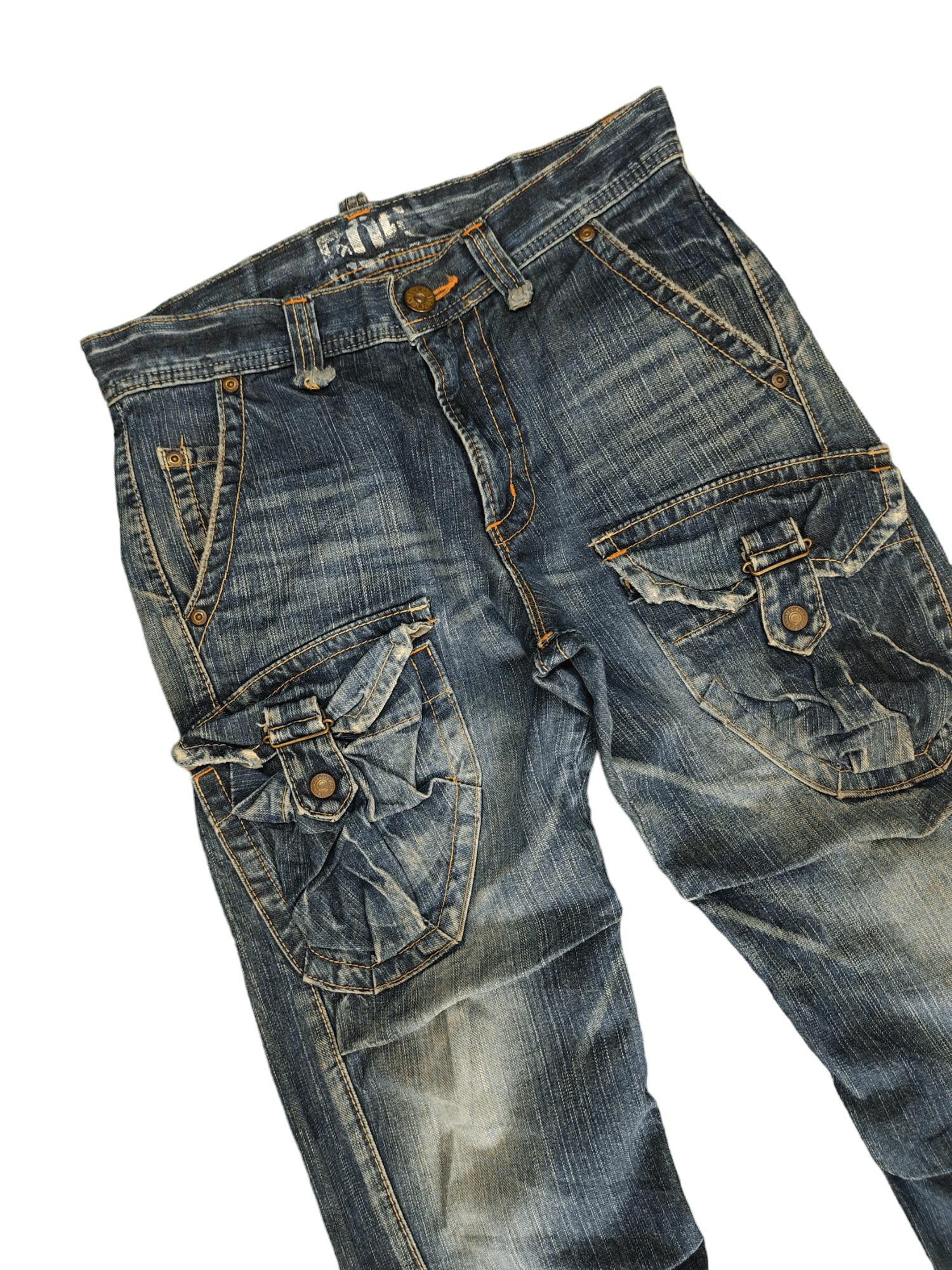 Edwin Flare Jeans Edwin 505 Multi Cargo Pocket Denim Boot Cut Size US 31 - 5 Thumbnail