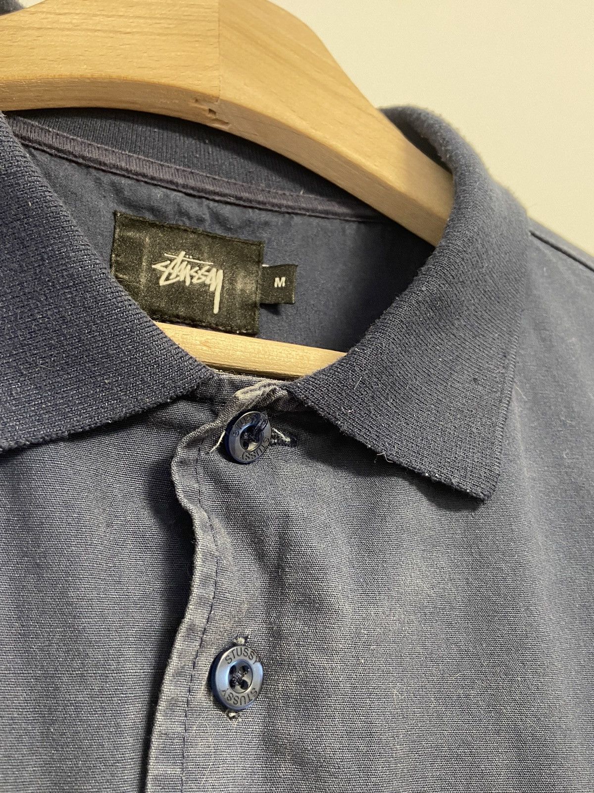 Stussy STUSSY Shirt Rugby Stitches Logo Patchwork Size US M / EU 48-50 / 2 - 8 Thumbnail