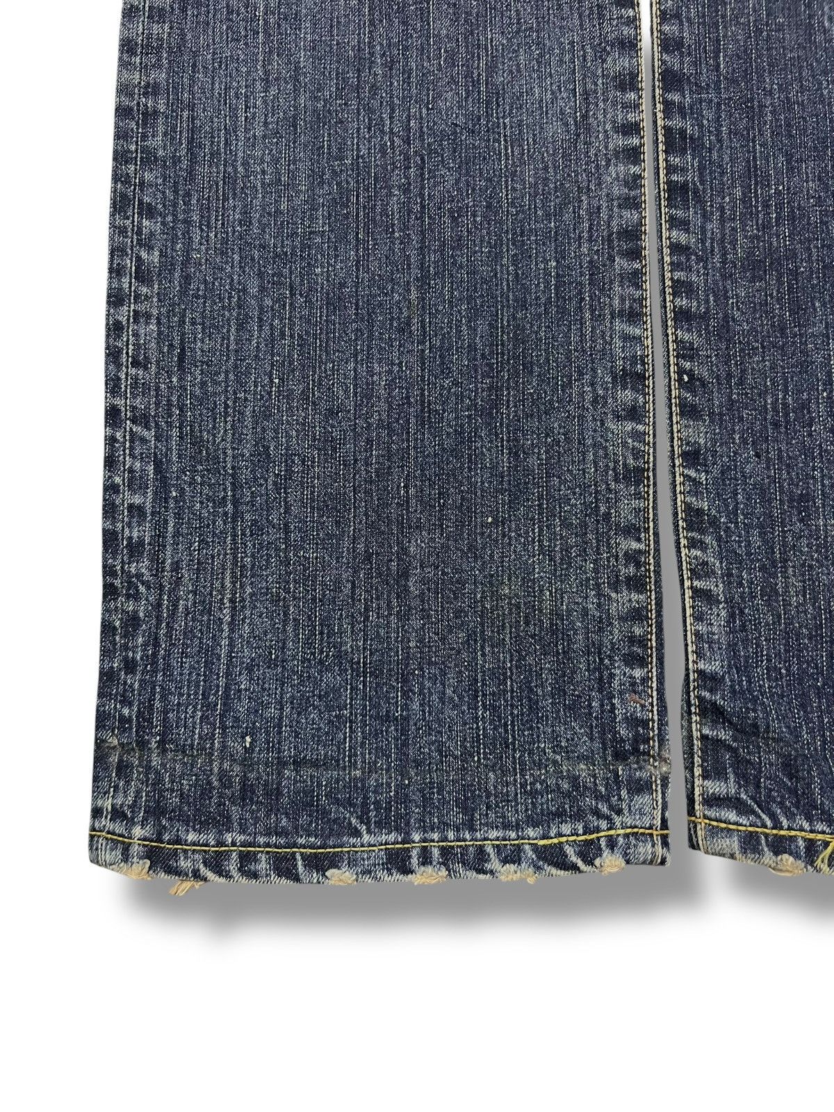 Edwin Vintage 00s Edwin 504R - Faded Mud Wash, Distressed Denim Size US 31 - 6 Thumbnail