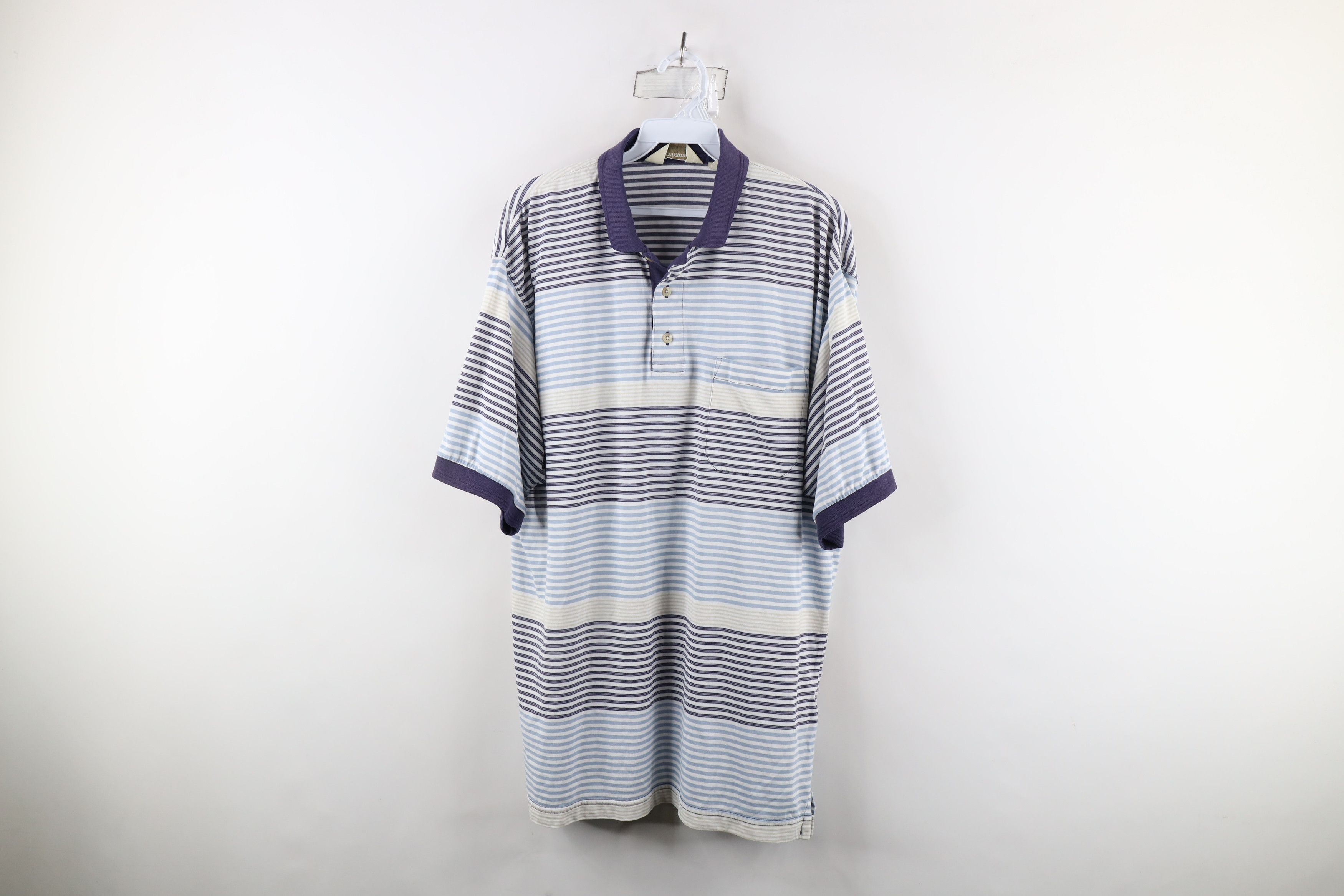 Vintage Vintage 90s Streetwear Pocket Collared Golf Polo Shirt Size US L / EU 52-54 / 3 - 1 Thumbnail