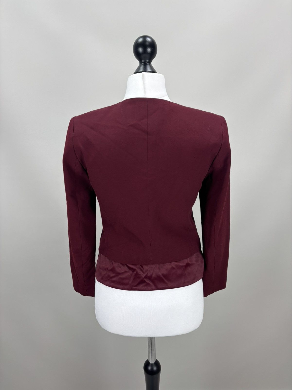 Sandro Womens blazer Sandro Paris Size 36 Color Burgundy Size XS / US 0-2 / IT 36-38 - 6 Thumbnail