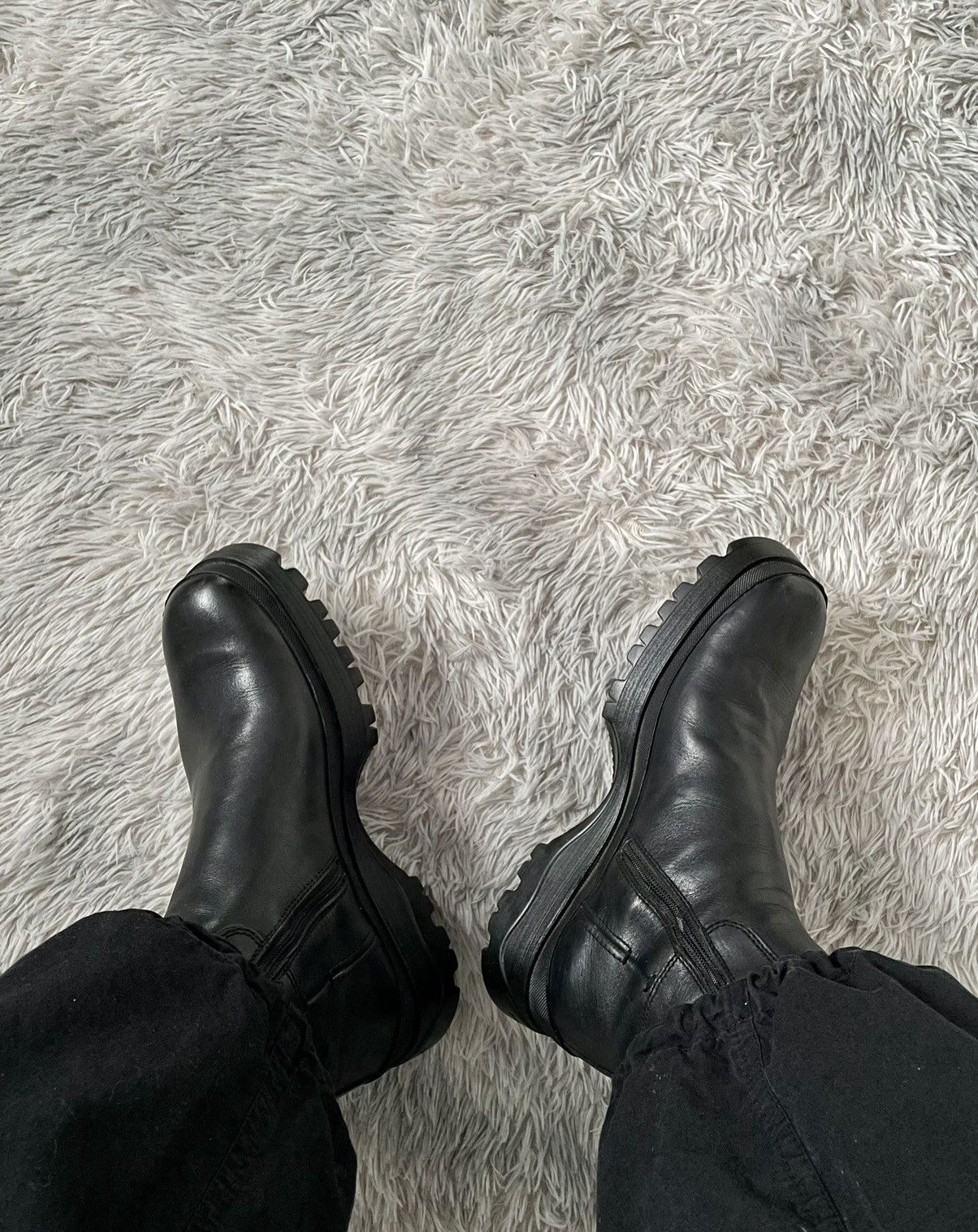 Prada Bella Hadid Prada Sport Brixxen Lug Sole Moto Zip Boots 8 UK Size US 9 / EU 42 - 8 Thumbnail