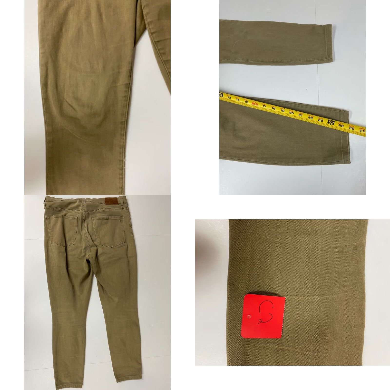 Madewell Madewell Jeans Skinny 9" High Rise Mid Rise 29 Brown Denim Women Slim Classic USA Pockets Regular Inseam 25" Zip Solid Size 29" - 8 Thumbnail