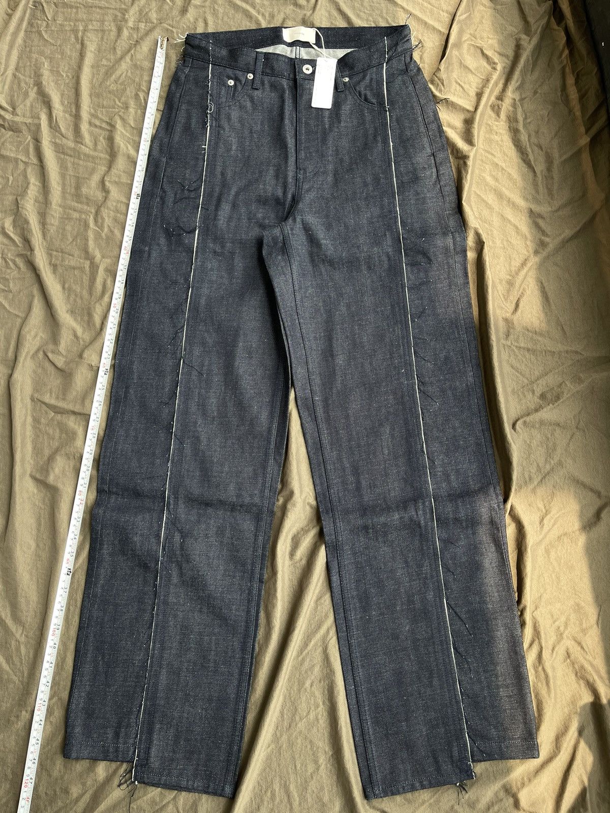 Vuja De VUJADE AMALIA STRAIGHT-LEG RAW DENIM IN INDIGO | Grailed