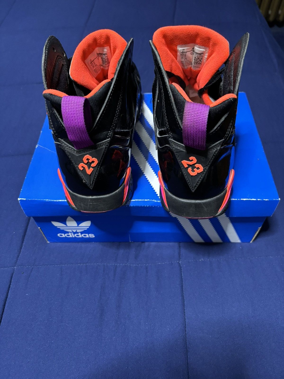 Jordan Brand Jordan 7 Retro Black Patent Gloss 2019 Size 9.5M/11W Size US 9.5 / EU 42-43 - 4 Thumbnail
