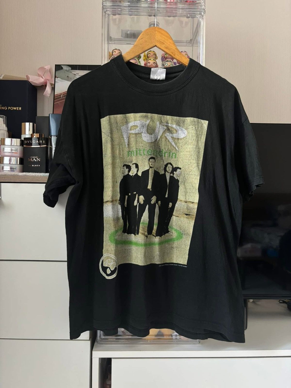 Band Tees × Vintage VTG PUR 90s TOUR EURO 🍀 Size US L / EU 52-54 / 3 - 1 Thumbnail