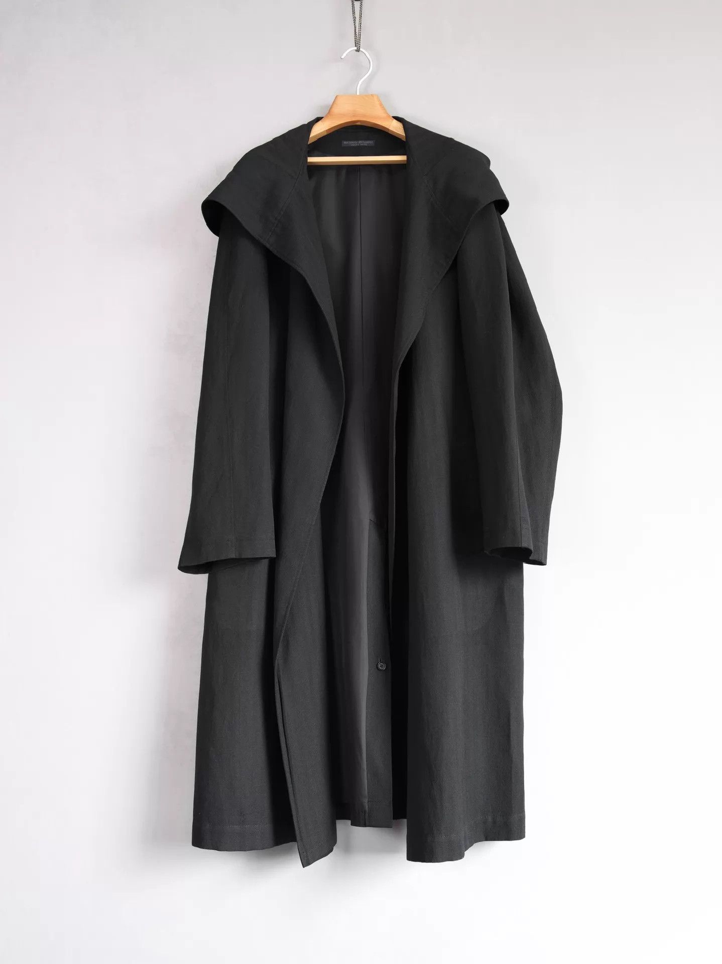 Yohji Yamamoto Yohji Yamamoto 14AW Hood Wiz Hat Buckleless Coat Size US L / EU 52-54 / 3 - 1 Thumbnail