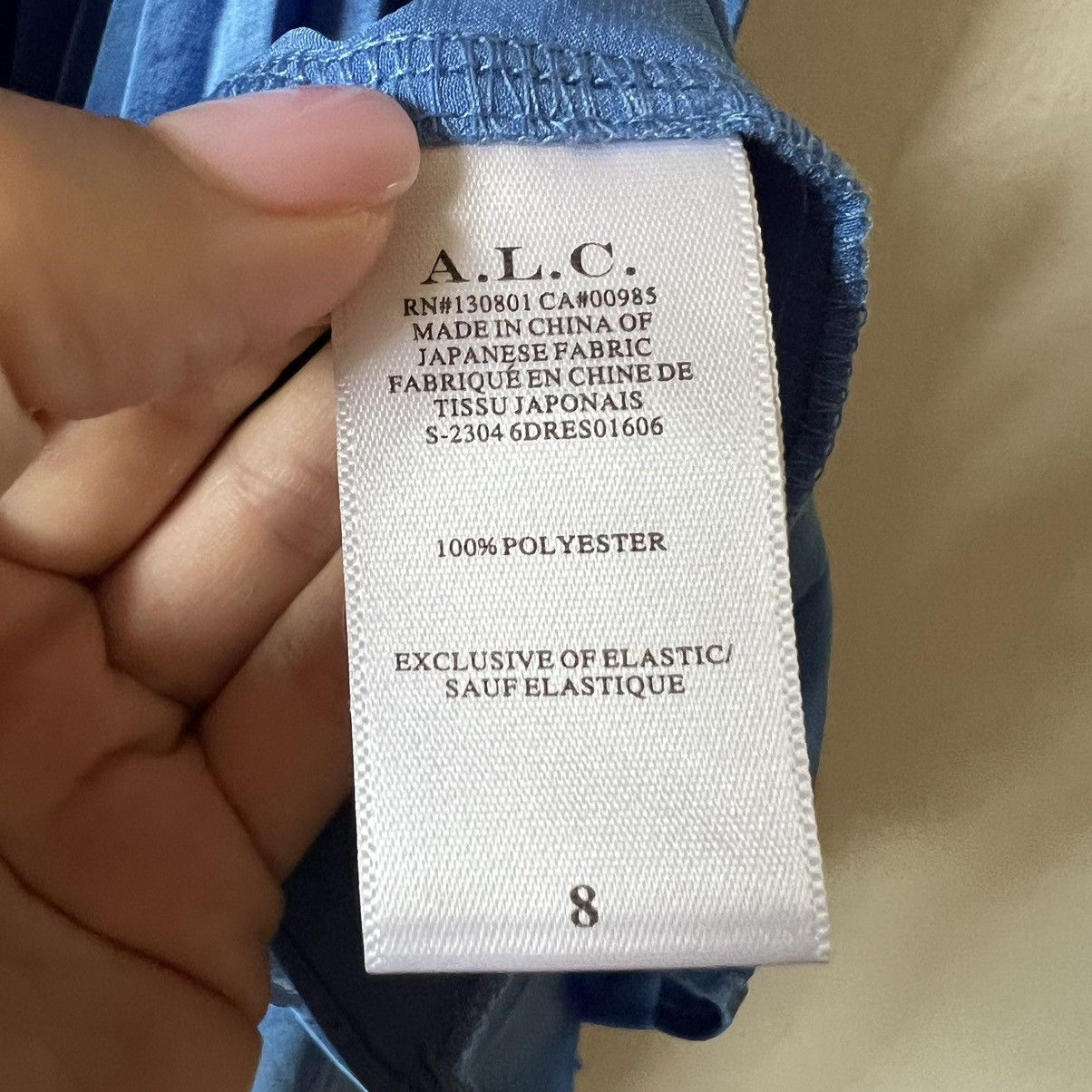 A.L.C. A.L.C. renzo II sky blue pleated dress size 8 C5 Size M / US 6-8 / IT 42-44 - 6 Thumbnail