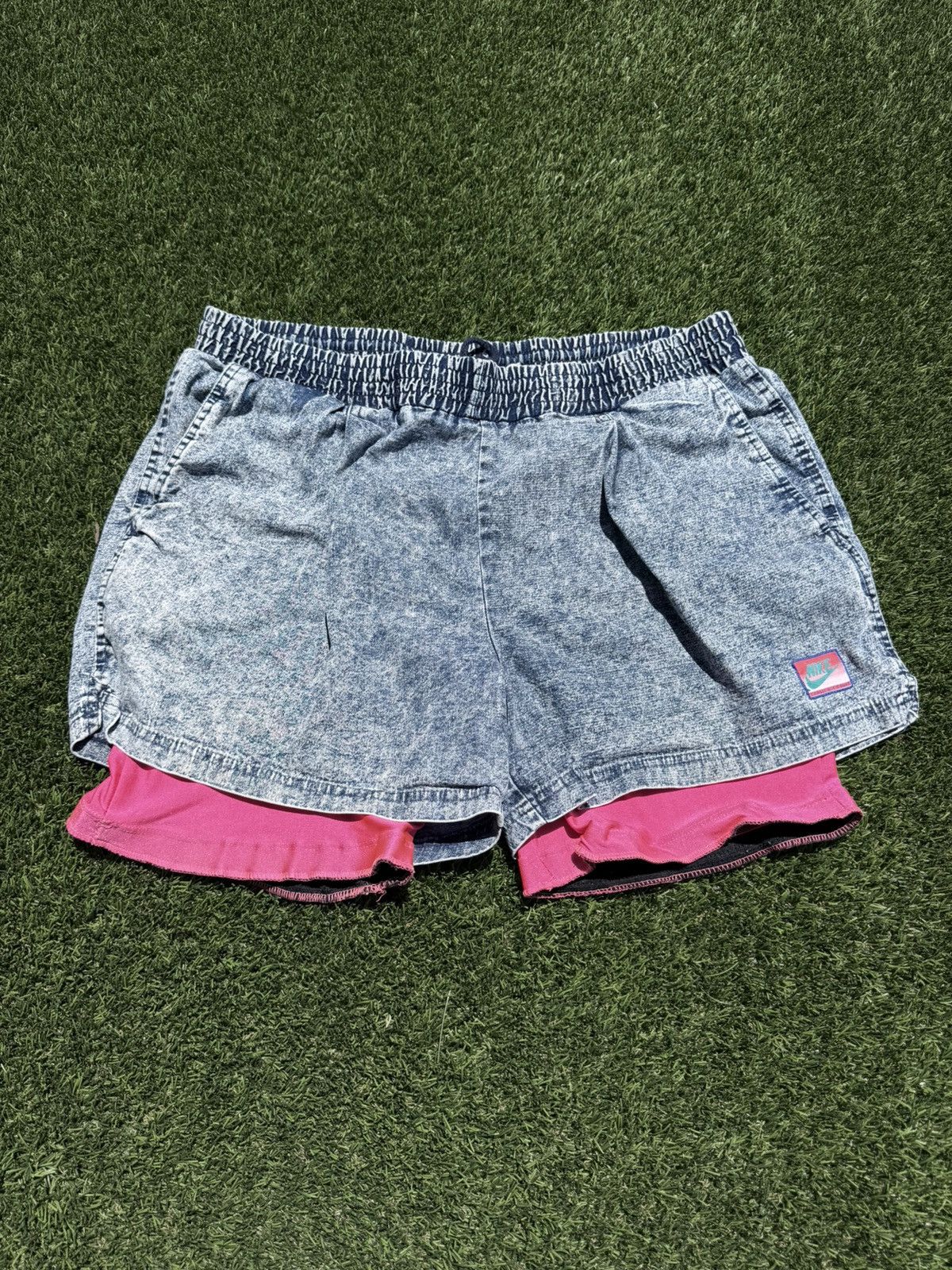 Nike Vintage Andre Agassi 90s Nike Court Challenge Denim Shorts Size US 38 / EU 54 - 1 Thumbnail
