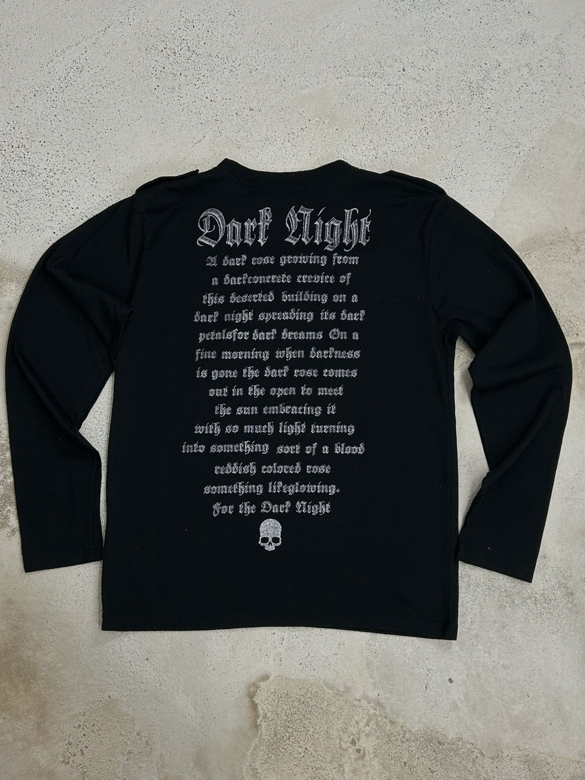 Designer Night Rider Japan Full Skull & Bones Rhinestones W/ Quotes Size US S / EU 44-46 / 1 - 8 Thumbnail