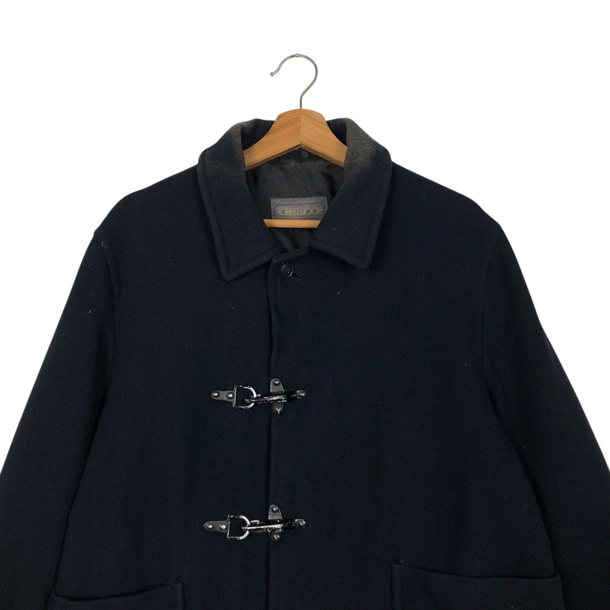 Vintage 🔥VINTAGE WOOL DUFFLE BUCKLE JACKET ROBERT STOCK Size US S / EU 44-46 / 1 - 5 Thumbnail