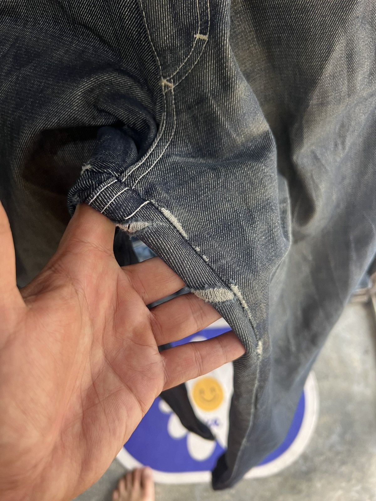 Other 🔥Made in Italy Psycho Cowboy Distressed Baggy Denim Size US 34 / EU 50 - 9 Thumbnail