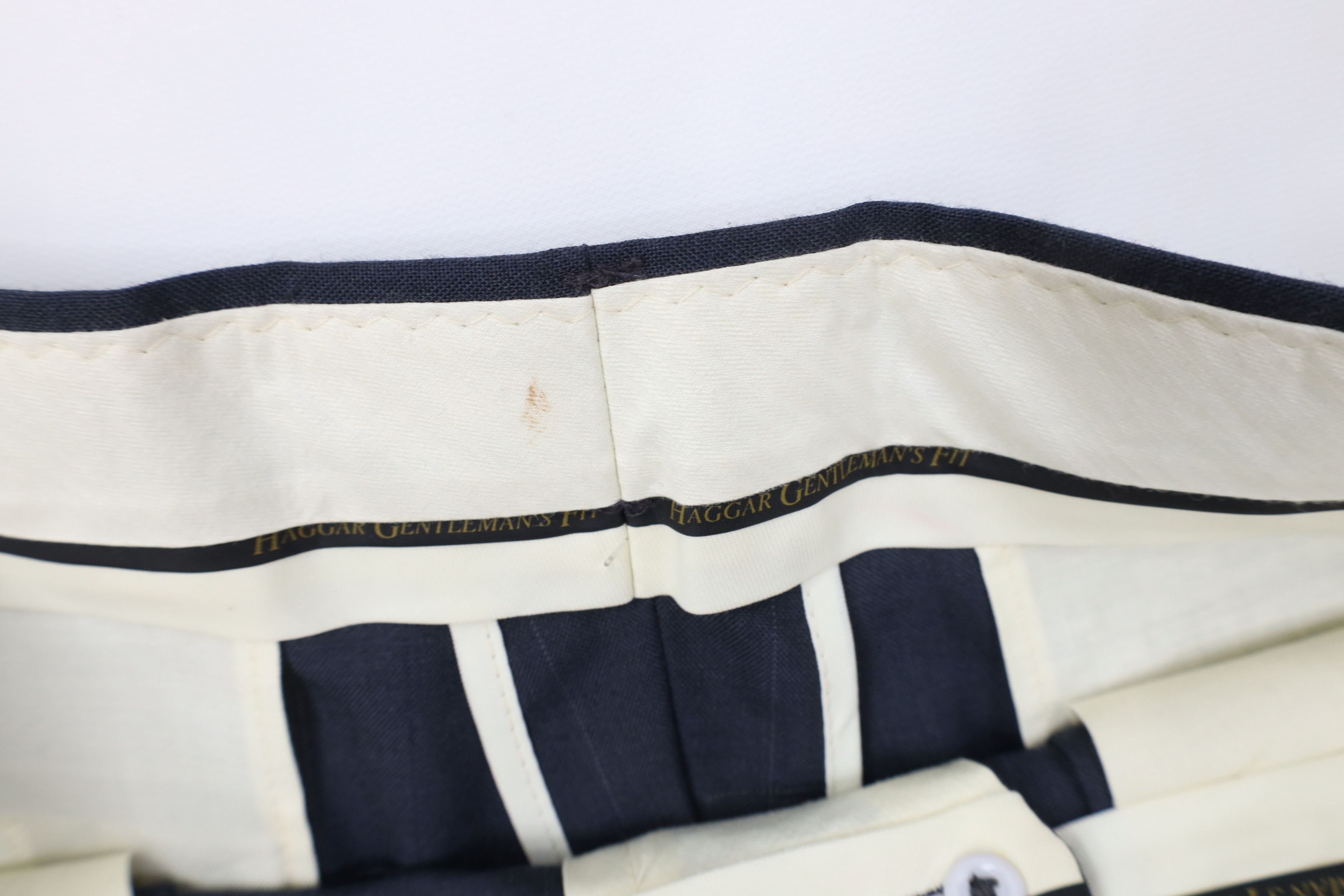 Vintage Vintage 90s Blend Knit Pinstriped Wide Leg Chino Pants USA Size US 34 / EU 50 - 7 Thumbnail