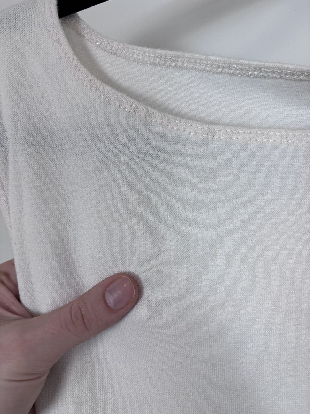 Armani Vintage Armani Jeans Women’s White Crop Top Tank Top Size L / US 10 / IT 46 - 8 Thumbnail