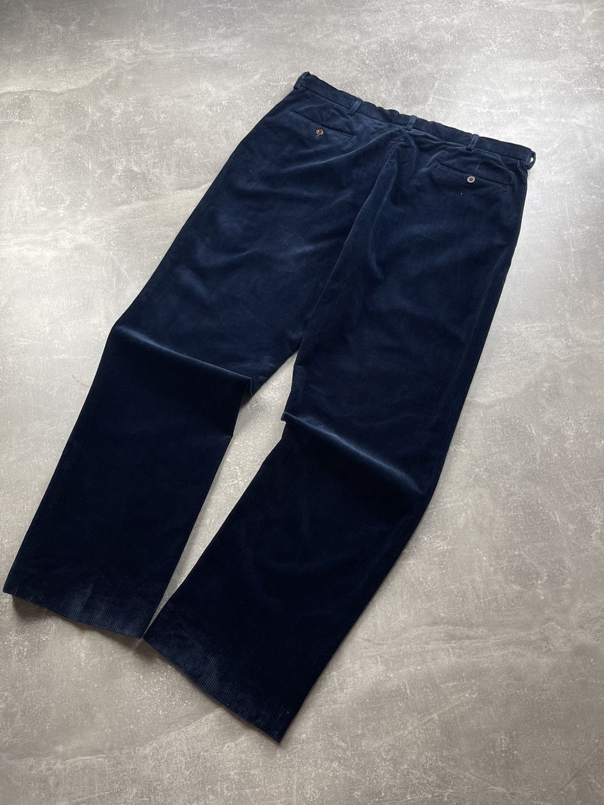Polo Ralph Lauren Ralph Lauren Blue Luxury Preston Fit Corduroy Pants Size US 38 / EU 54 - 6 Thumbnail