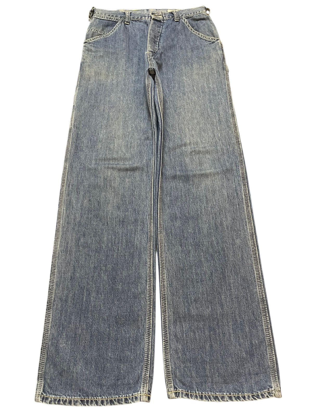 45rpm Vintage Japan 45Rpm Blue Wash Carpenter Baggy Denim Size US 28 / EU 44 - 1 Thumbnail