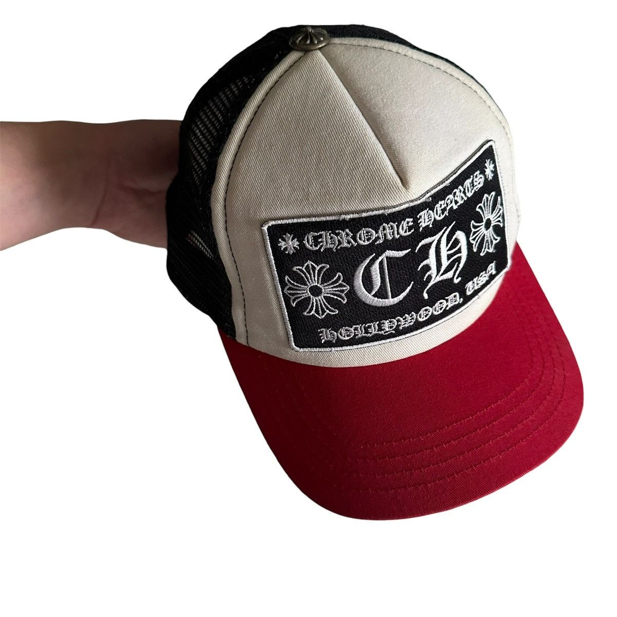 Chrome Hearts Chrome Hearts CH Trucker Hat Cap Size ONE SIZE - 3 Thumbnail