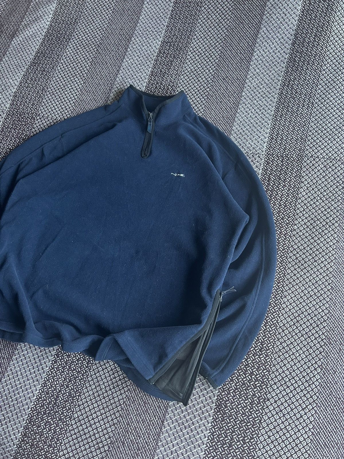 Nike × Vintage Vintage Nike 1/4 Zip Up Fleece Hoodie Streetwear Style SZ XL Size US XL / EU 56 / 4 - 2 Thumbnail